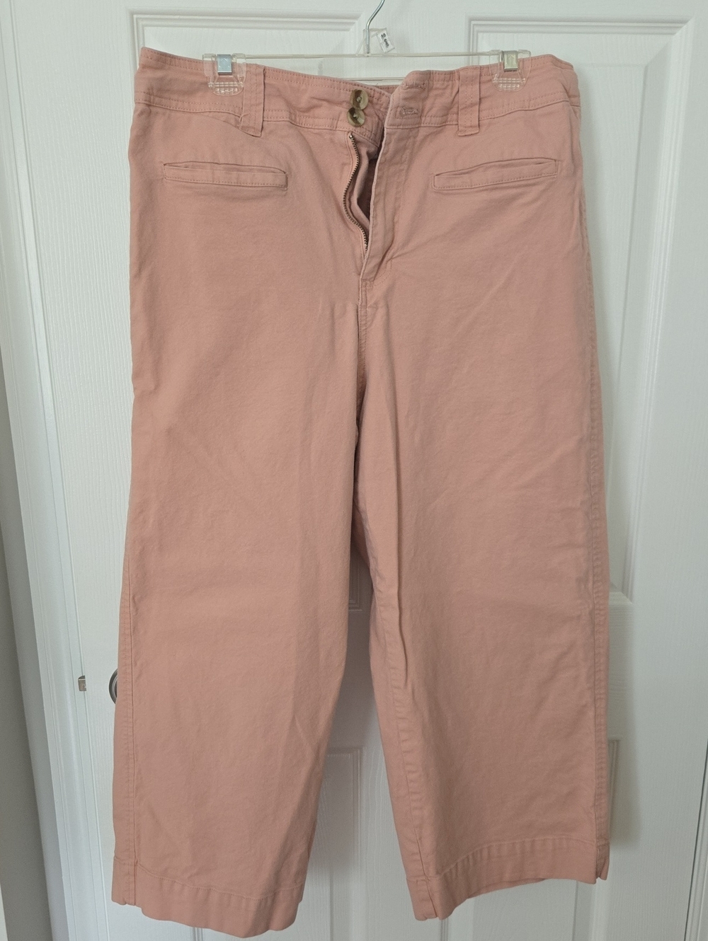 Women's Pink Chino Capris